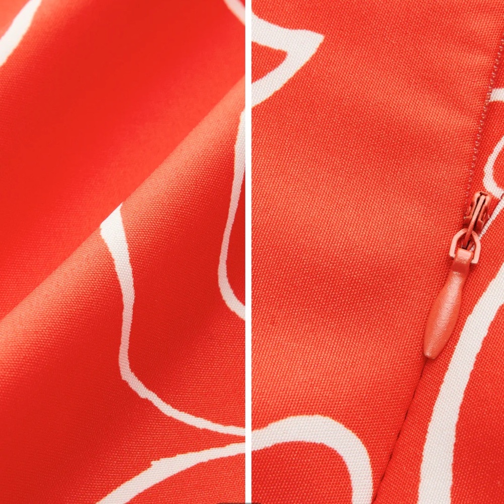 Commense Red Patterned Mini Dress - image 3